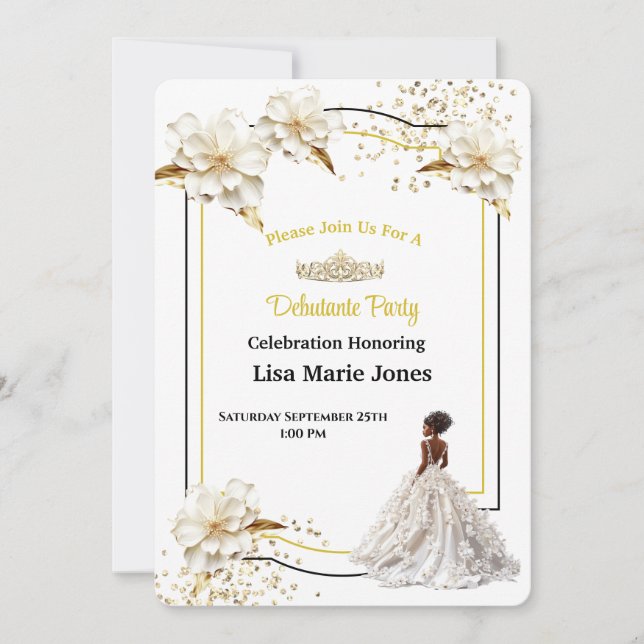 Convite de Festa de Debutante (Frente)