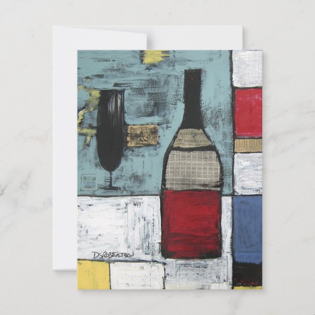 Convite de Festa de Degustação de Vinhos (Frente)