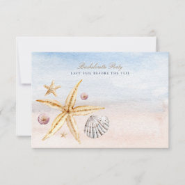 Convite de Festa de Despedida de Solteira na Praia