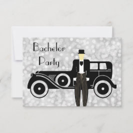 Convite de Festa de Despedida de Solteiro Gatsby C
