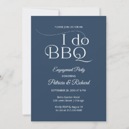 Convite de festa de engajamento Chic I DO BBQ