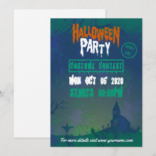 Convite de Festa de Fantasia de Halloween