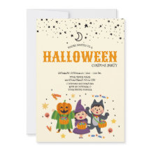 Convite de Festa de Fantasia de Halloween para Cri