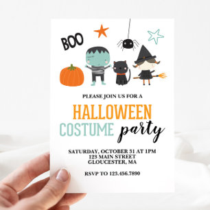 Convite de Festa de Fantasia Infantil para o Hallo