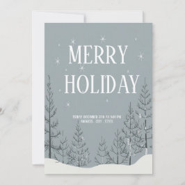 Convite de Festa de Férias Alegre e Festivo