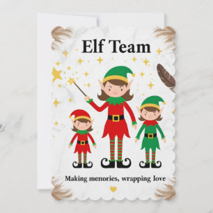 Convite de Festa de Fim de Ano da Equipe de Elfos