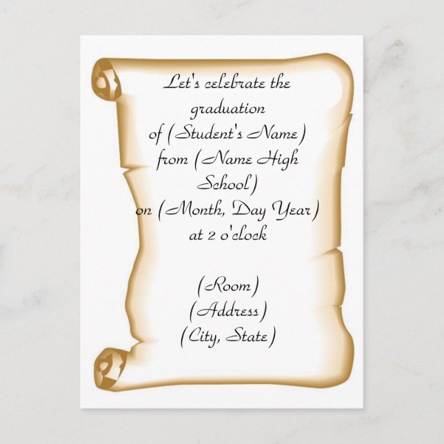 Convite de festa de formatura (Frente)