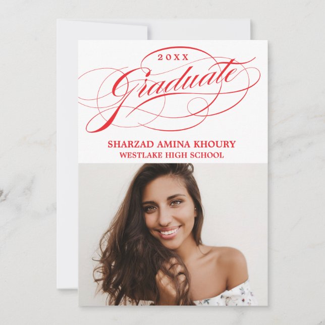CONVITE DE FESTA DE FORMATURA 2 ELEGANTE COM ESCRI (Frente)