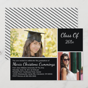 Convite de Festa de formatura acadêmica exemplar