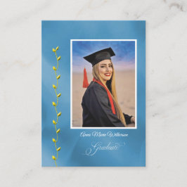 Convite de Festa de Formatura Artistry Blue