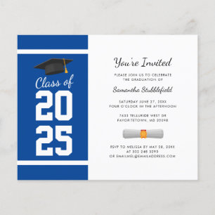 Convite de Festa de Formatura Azul 2026