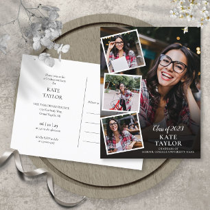 Convite de Festa de Formatura com Colagem de 4 Fot