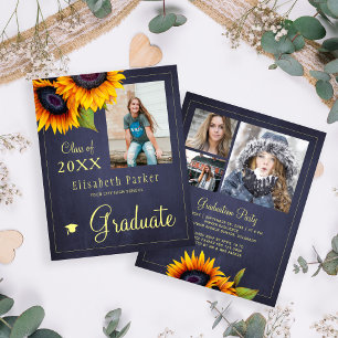 Convite de festa de formatura com colagem de FOTOS