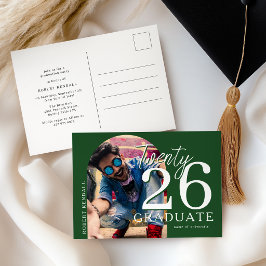 Convite de festa de formatura com foto arqueada