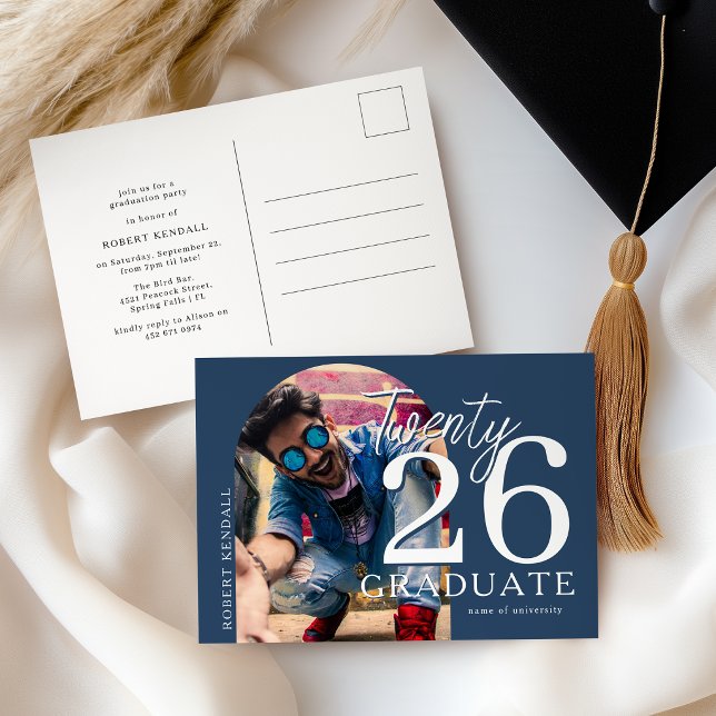 Convite de festa de formatura com foto arqueada (Criador carregado)