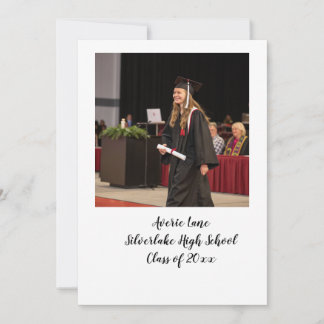 Convite de festa de formatura com Foto de Arch