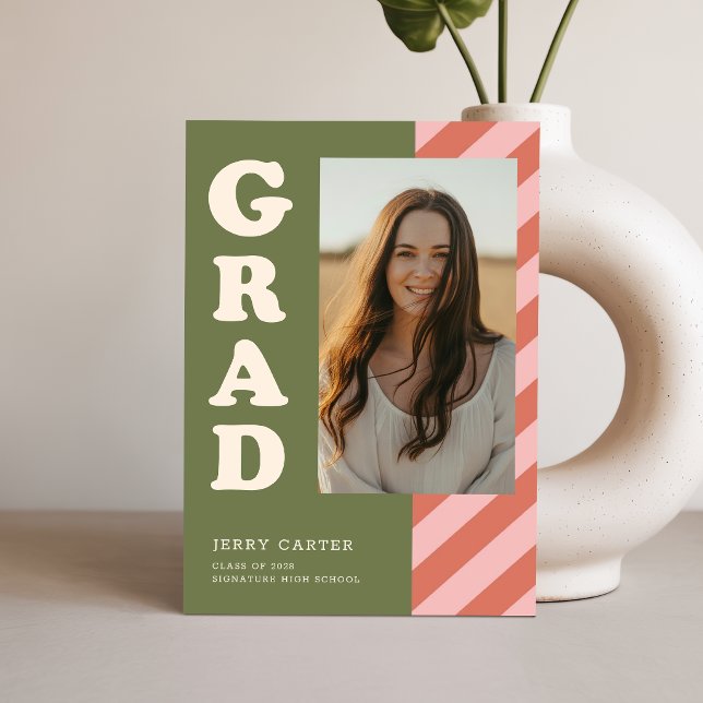 Convite de Festa de Formatura com Foto de Graduado (Criador carregado)