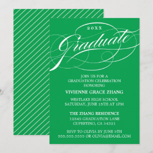 CONVITE DE FESTA DE FORMATURA COM LETRA ELEGANTES