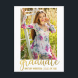 Convite de Festa de formatura de Script Moderno Do<br><div class="desc">Cartão-postal de Festa de formatura de Convite de Script de Tendência Moderno</div>