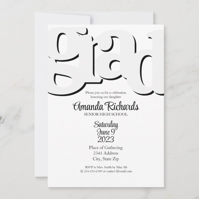 Convite de Festa de Formatura DIVERTIDA E ANIMADA (Frente)