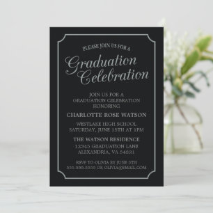 CONVITE DE FESTA DE FORMATURA ELEGANTE DE CÓPIA CL