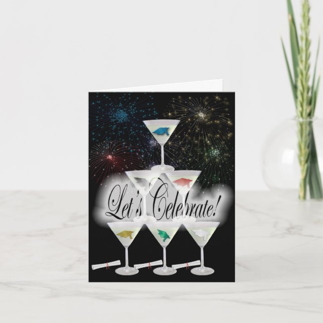 Convite de Festa de formatura Firecrackin (Frente)