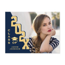 Convite de Festa de Formatura Grad Foto Moderno 20