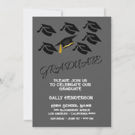 Convite de Festa de Formatura Minimalista