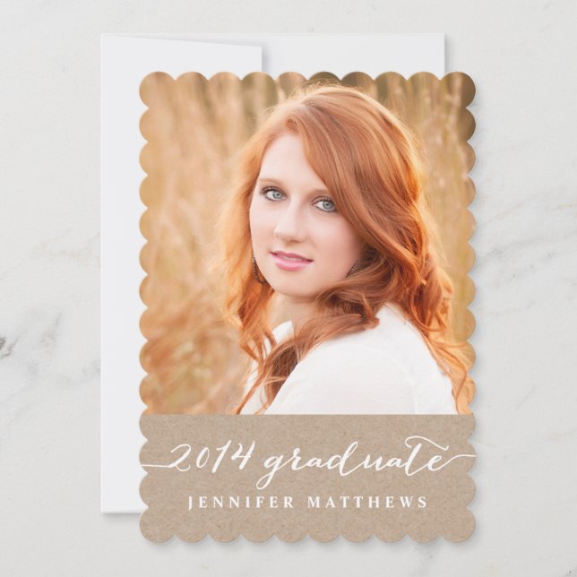 Convite de Festa de formatura| Papel Kraft 2014 (Frente)