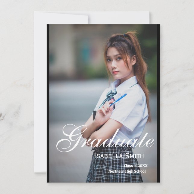 Convite de Festa de formatura Personalizado (Frente)