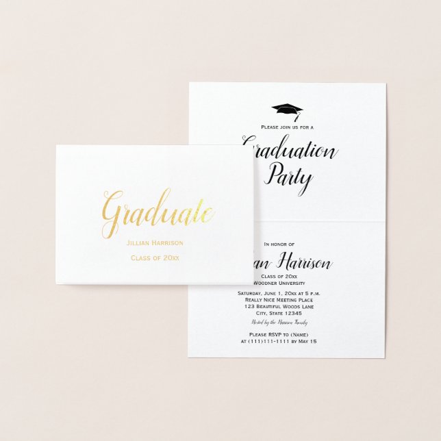 Convite de Festa de formatura Personalizado (Exibição)