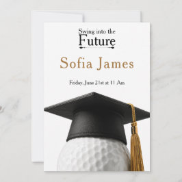 Convite de Festa de Formatura Tema Golfe