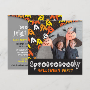 Convite de Festa de Foto de Halloween para Criança