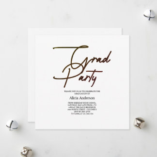 Convite de Festa de Graduação | Hathama Script Pre