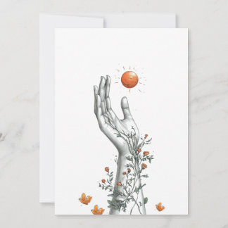 convite de festa de graduação laranja