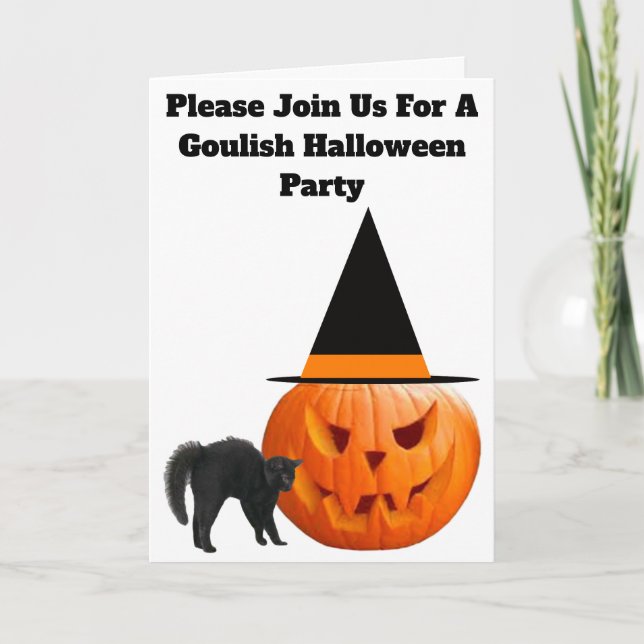 Convite de Festa de Halloween (Frente)