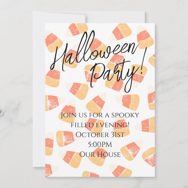 Convite de Festa de Halloween  (Frente)