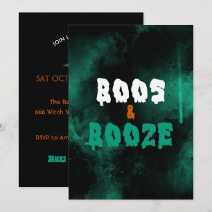 Convite de festa de Halloween adulto Boos and Boos