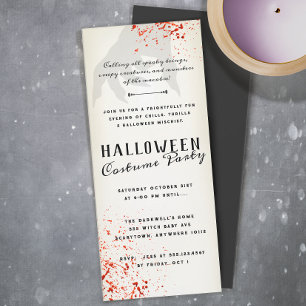 Convite de Festa de Halloween Adulto com Manchas d