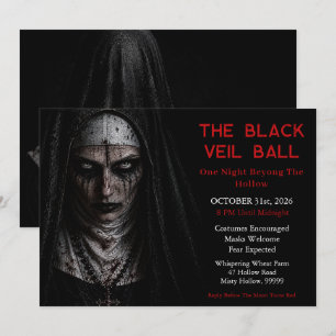 Convite de Festa de Halloween Assombrada pela Frei