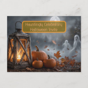 Convite de festa de Halloween assombrosamente come
