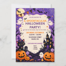 Convite de Festa de Halloween Assustador