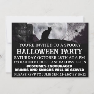 Convite de Festa de Halloween Assustador