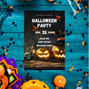 Convite de Festa de Halloween Assustadora