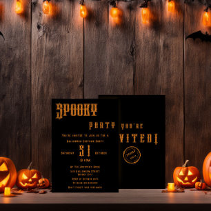 Convite de Festa de Halloween Assustadora