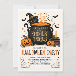 Convite de Festa de Halloween Assustadora para Doc