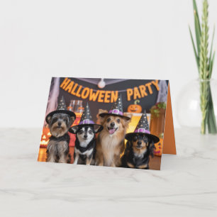 Convite de Festa de Halloween Canine