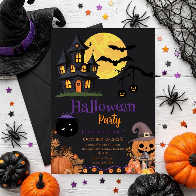 convite de festa de Halloween com caveiras  (Criador carregado)