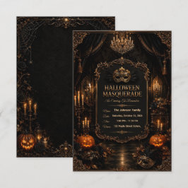 Convite de Festa de Halloween da Mansão Assombrada