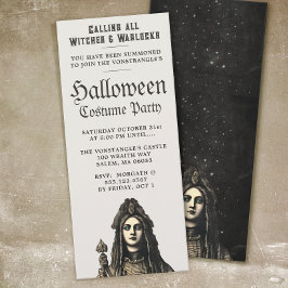 Convite de festa de Halloween da sacerdotisa